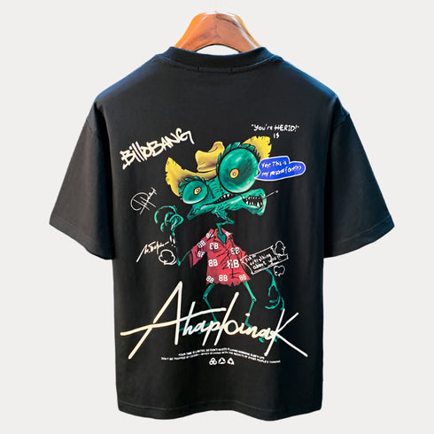 Funny Lizard Men's Summer Streetwear Tee